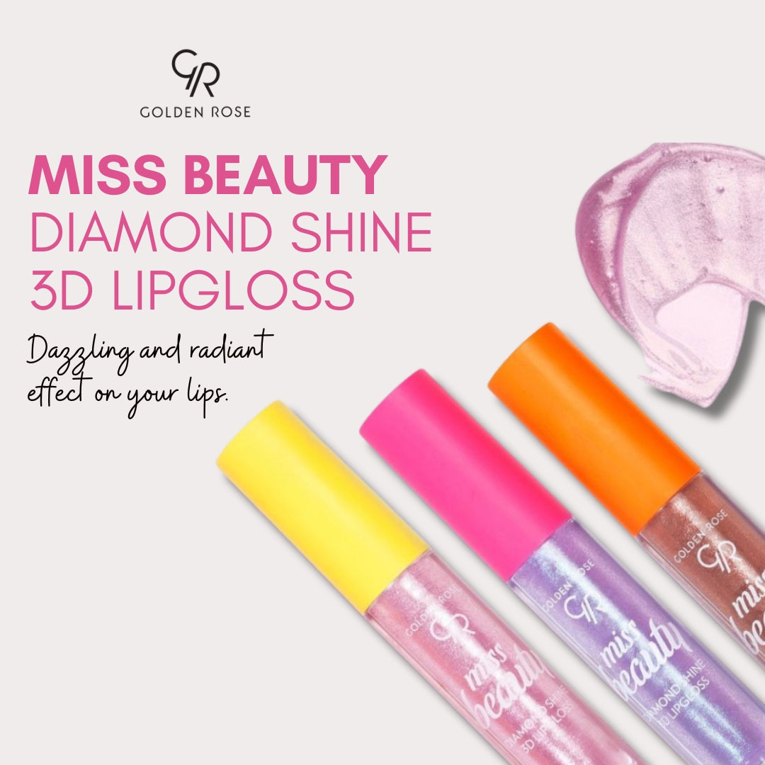 GOLDEN ROSE MISS BEAUTY DIAMOND SHINE 3D LIPGLOSS
