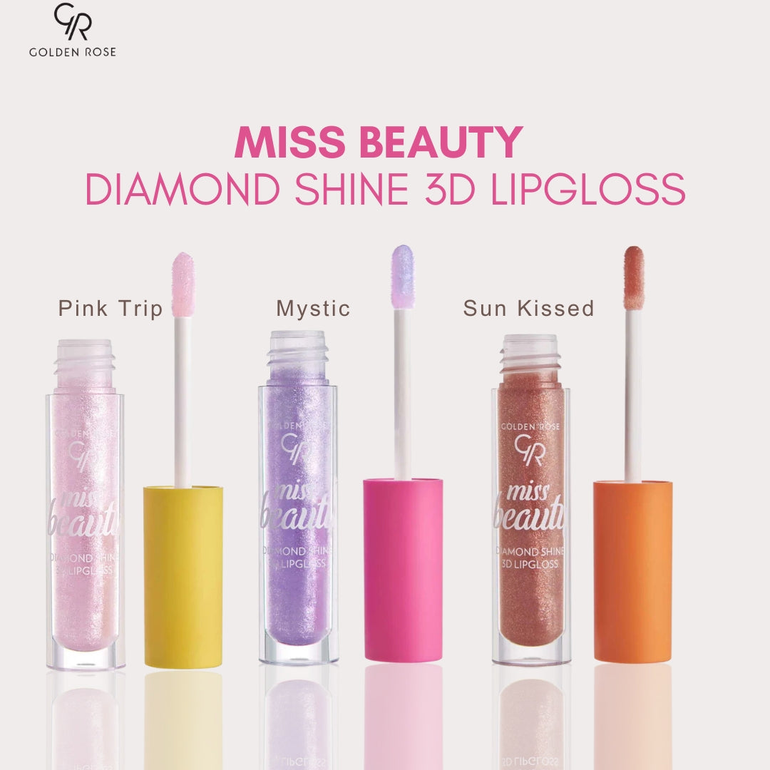 GOLDEN ROSE MISS BEAUTY DIAMOND SHINE 3D LIPGLOSS