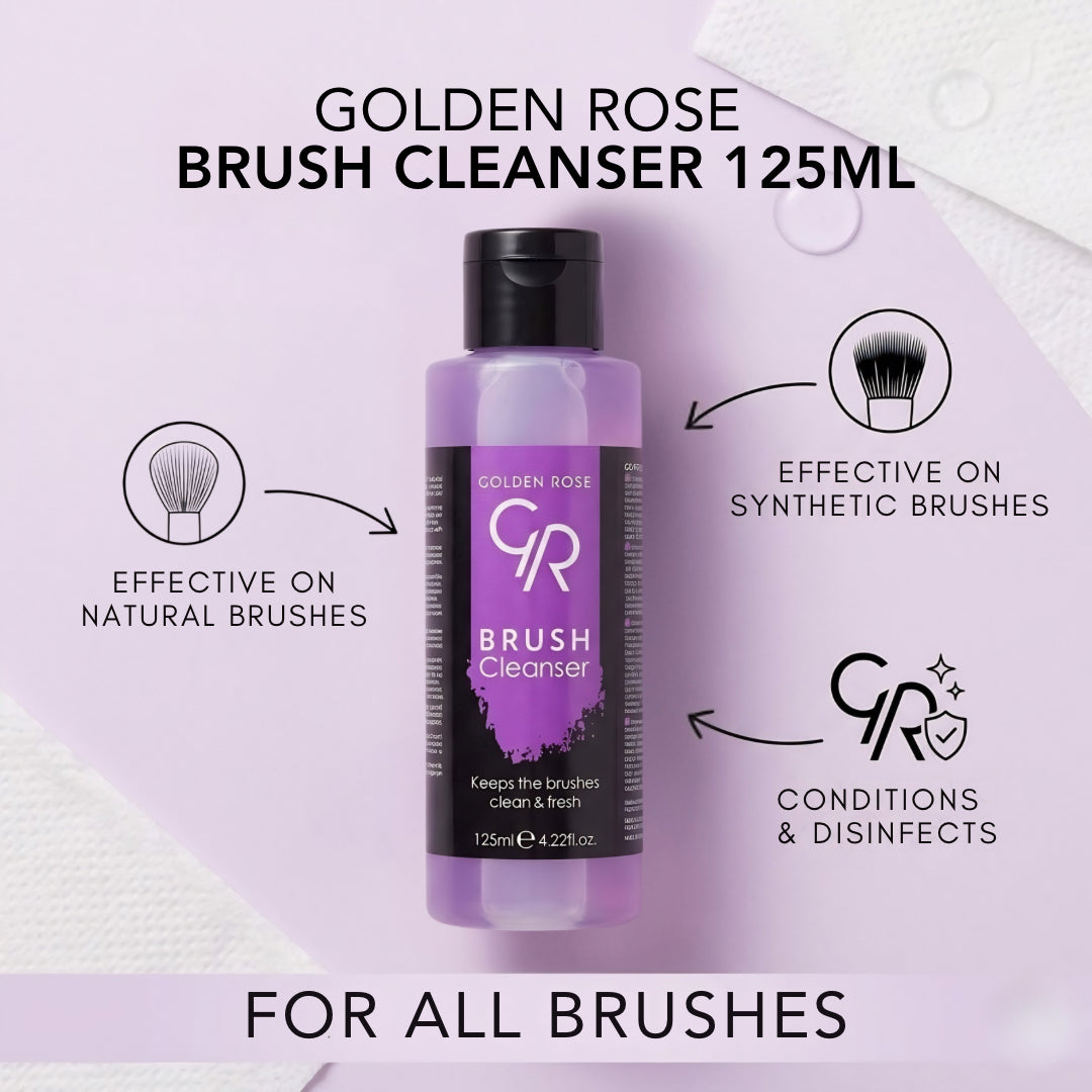 GOLDEN ROSE BRUSH CLEANSER 125ML