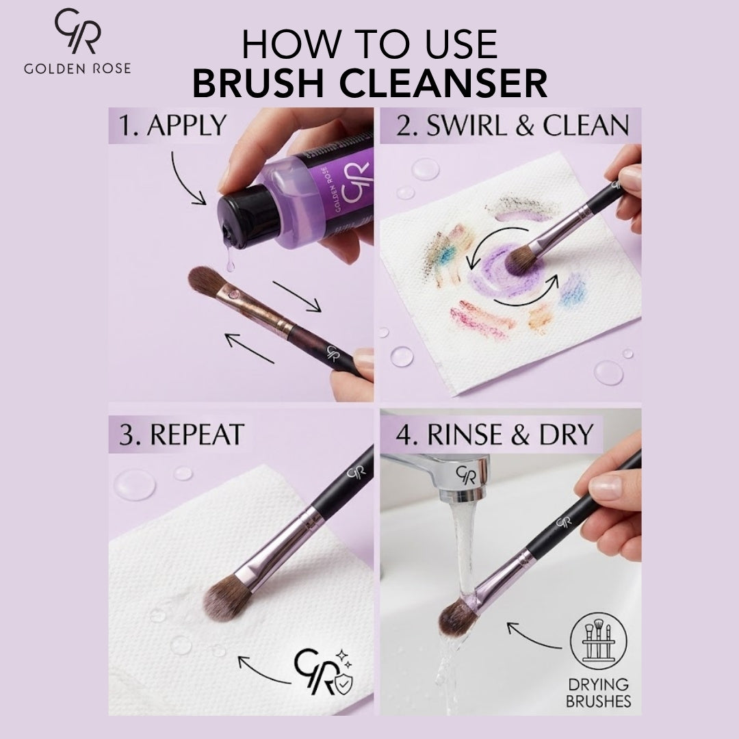 GOLDEN ROSE BRUSH CLEANSER 125ML