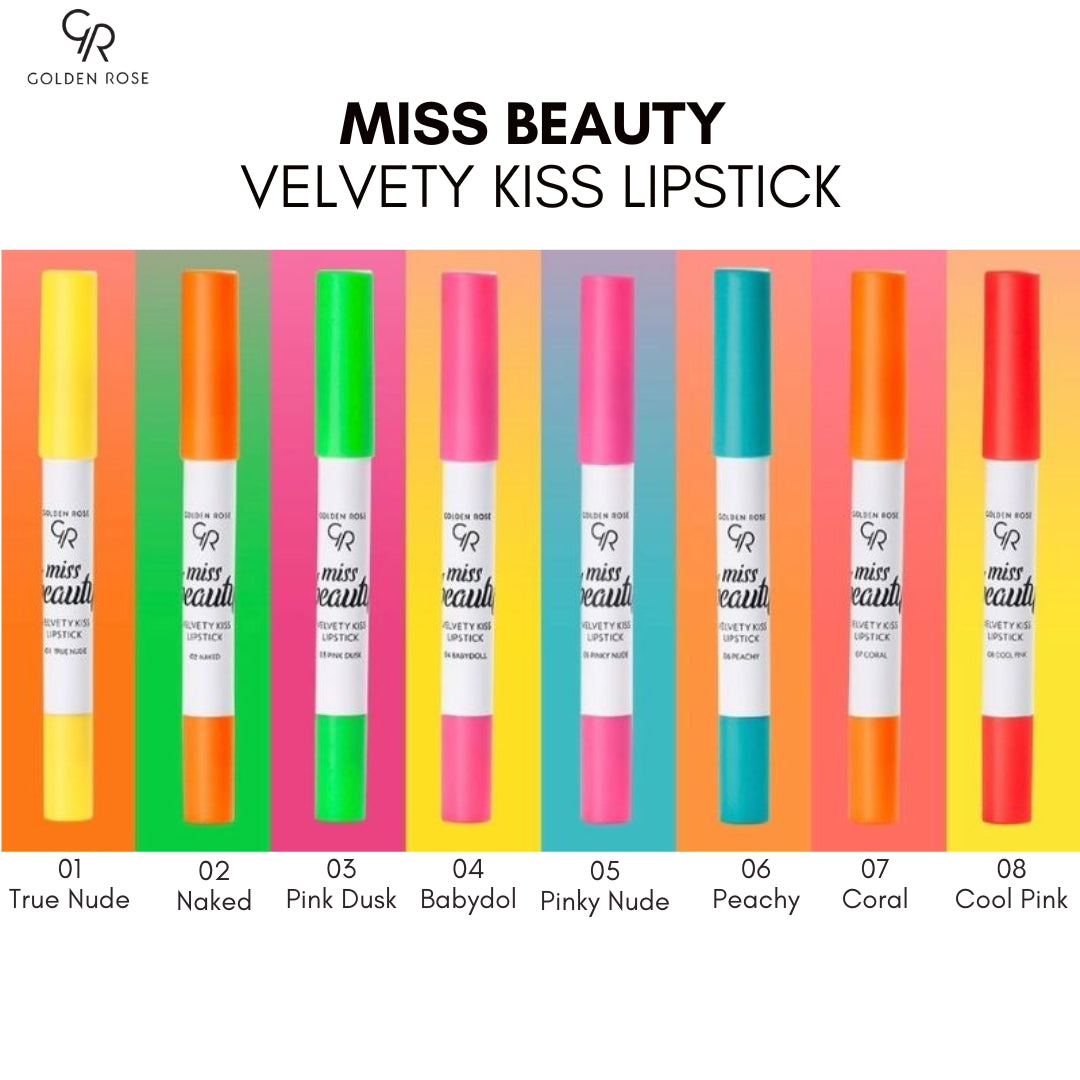 GOLDEN ROSE MISS BEAUTY VELVETY KISS LIPSTICK