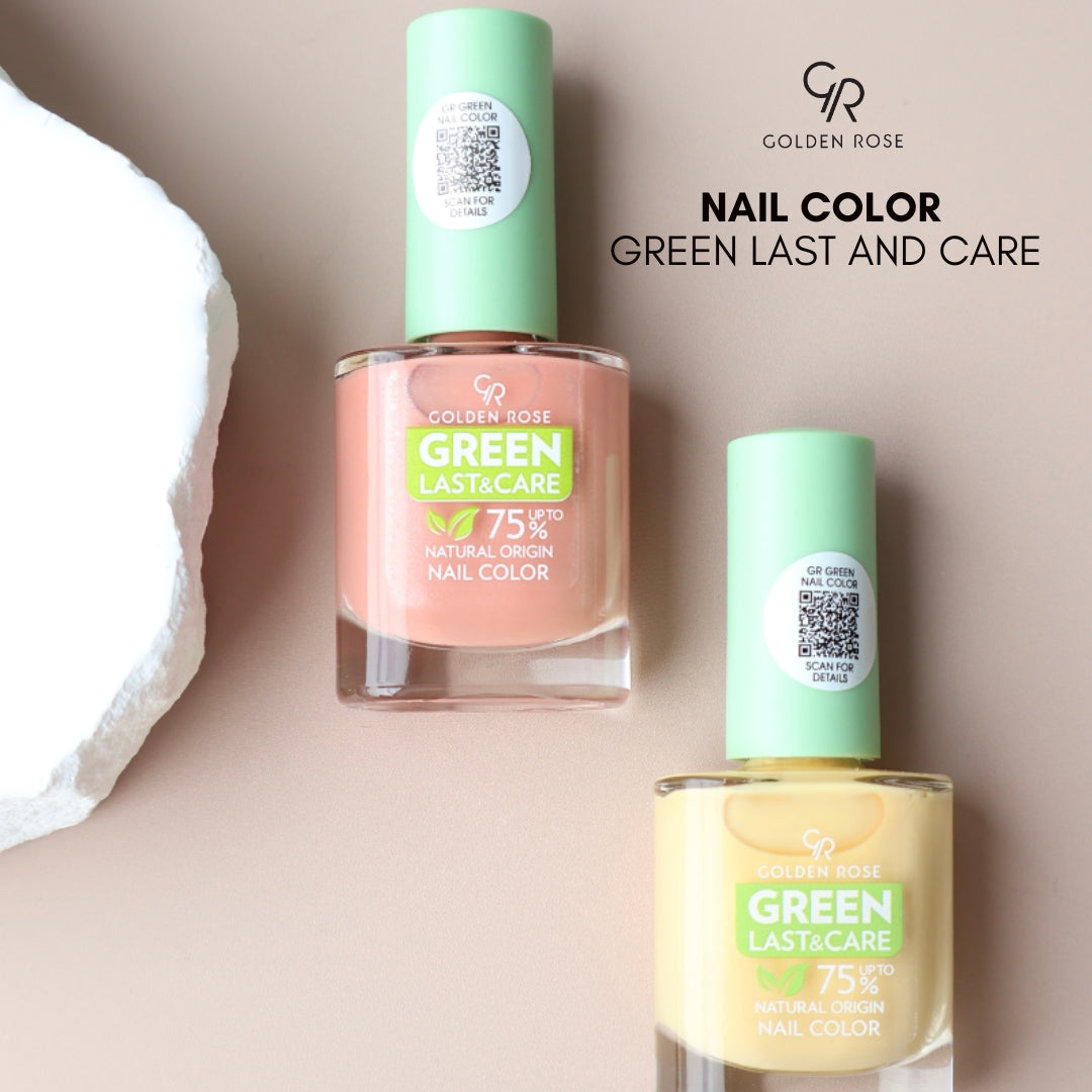 GOLDEN ROSE NAIL COLOR GREEN LAST AND CARE