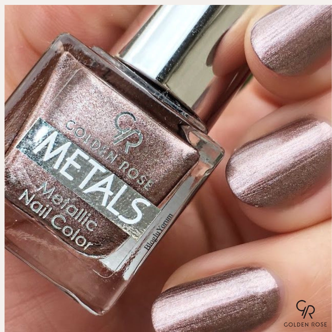 GOLDEN ROSE NAIL COLOR METALS
