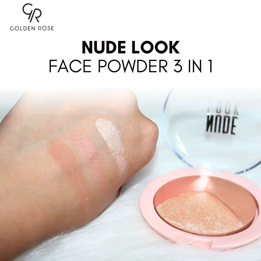 GOLDEN ROSE NUDE LOOK POWDER BAKED TRIO