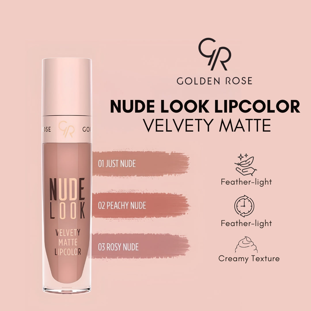GOLDEN ROSE NUDE LOOK LIPCOLOR VELVETY MATTE