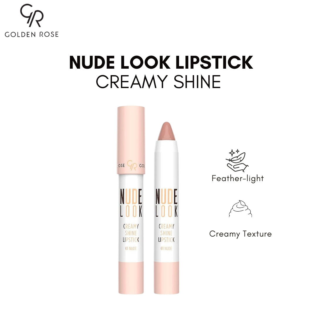 GOLDEN ROSE NUDE LOOK LIPSTICK CREAMY SHINE