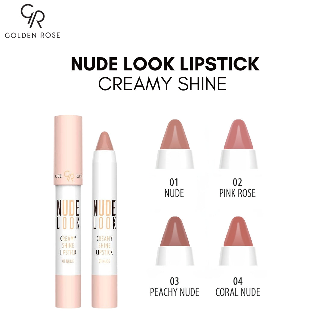 GOLDEN ROSE NUDE LOOK LIPSTICK CREAMY SHINE