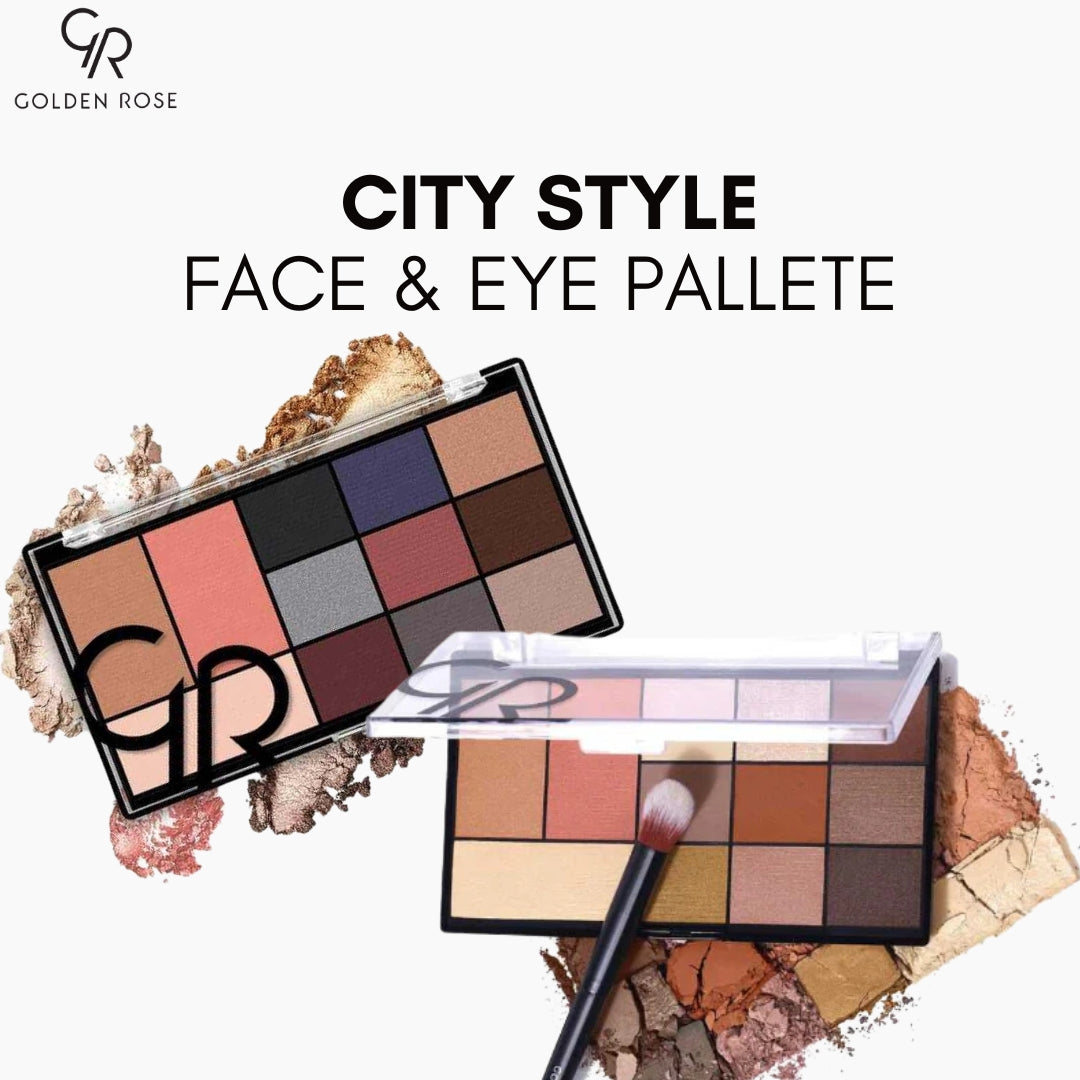 GOLDEN ROSE PALETTE CITY STYLE FACE & EYE