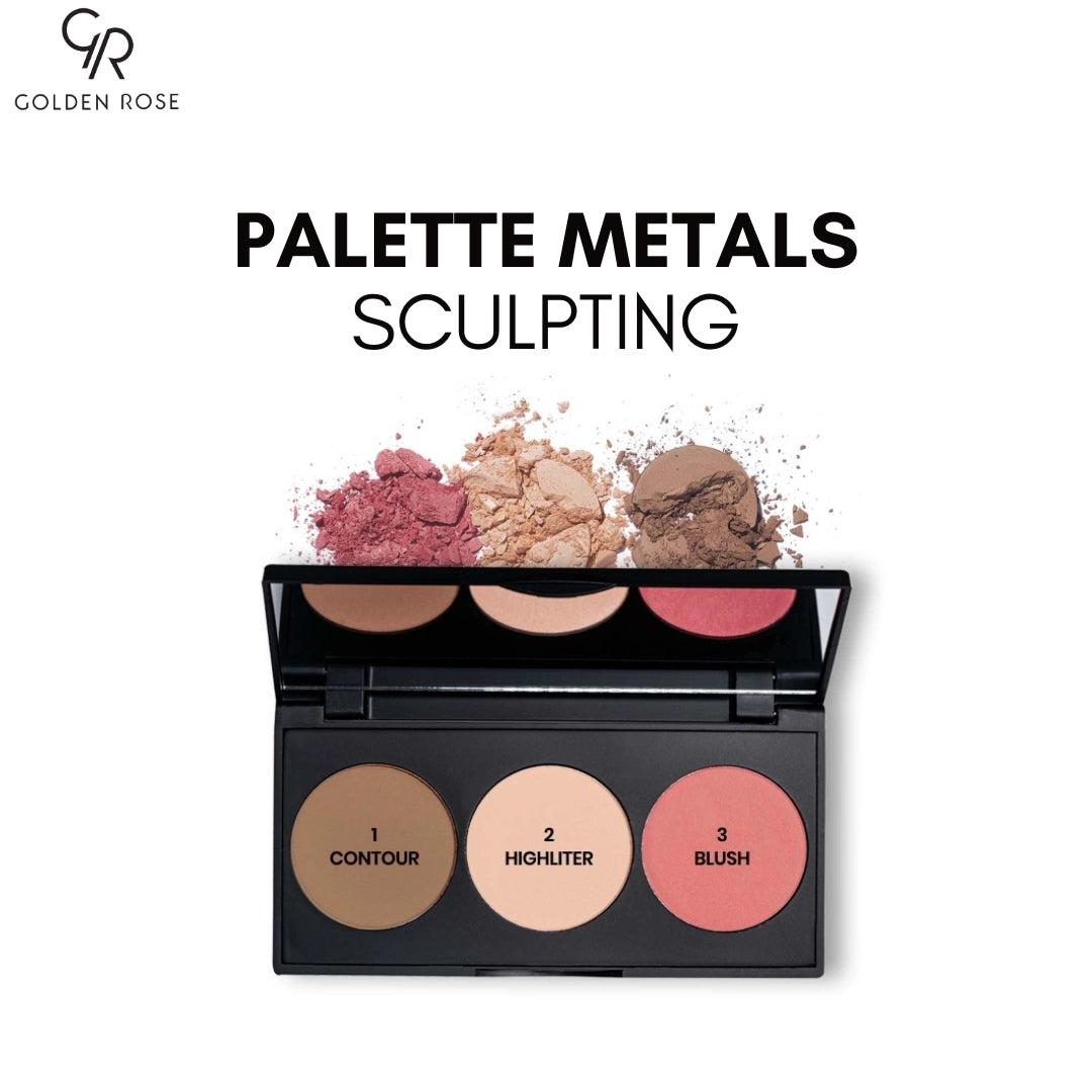 GOLDEN ROSE PALETTE METALS SCULPTING