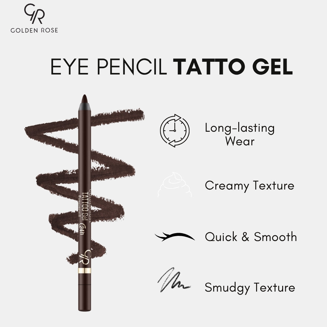 GOLDEN ROSE EYE PENCIL TATTOO GEL