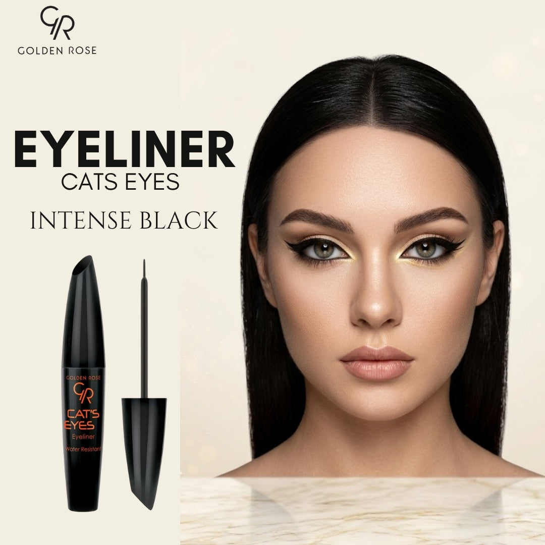 GOLDEN ROSE EYELINER CATS EYES INTENSE BLACK