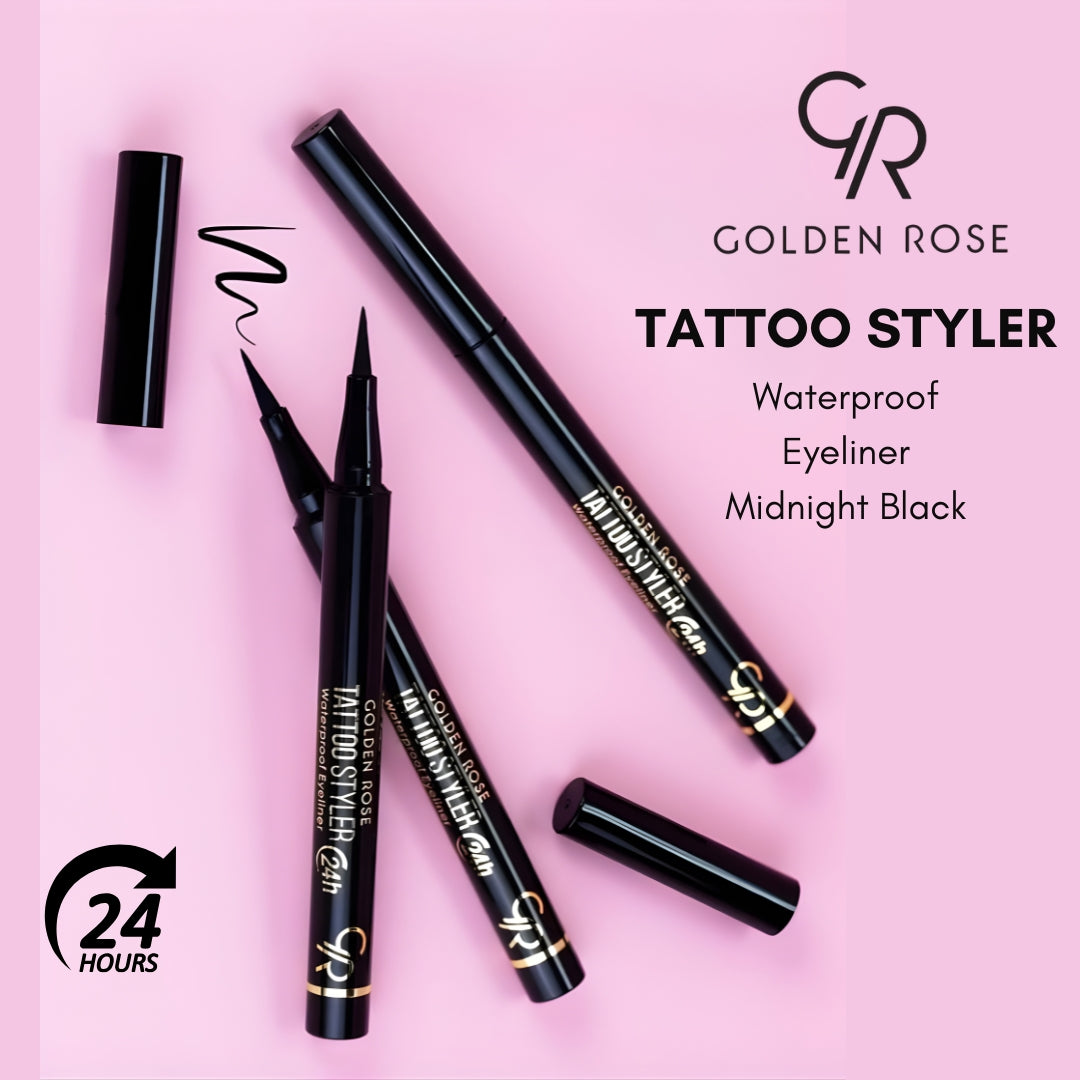 GOLDEN ROSE EYELINER TATTOO STYLER MIDNIGHT BLACK