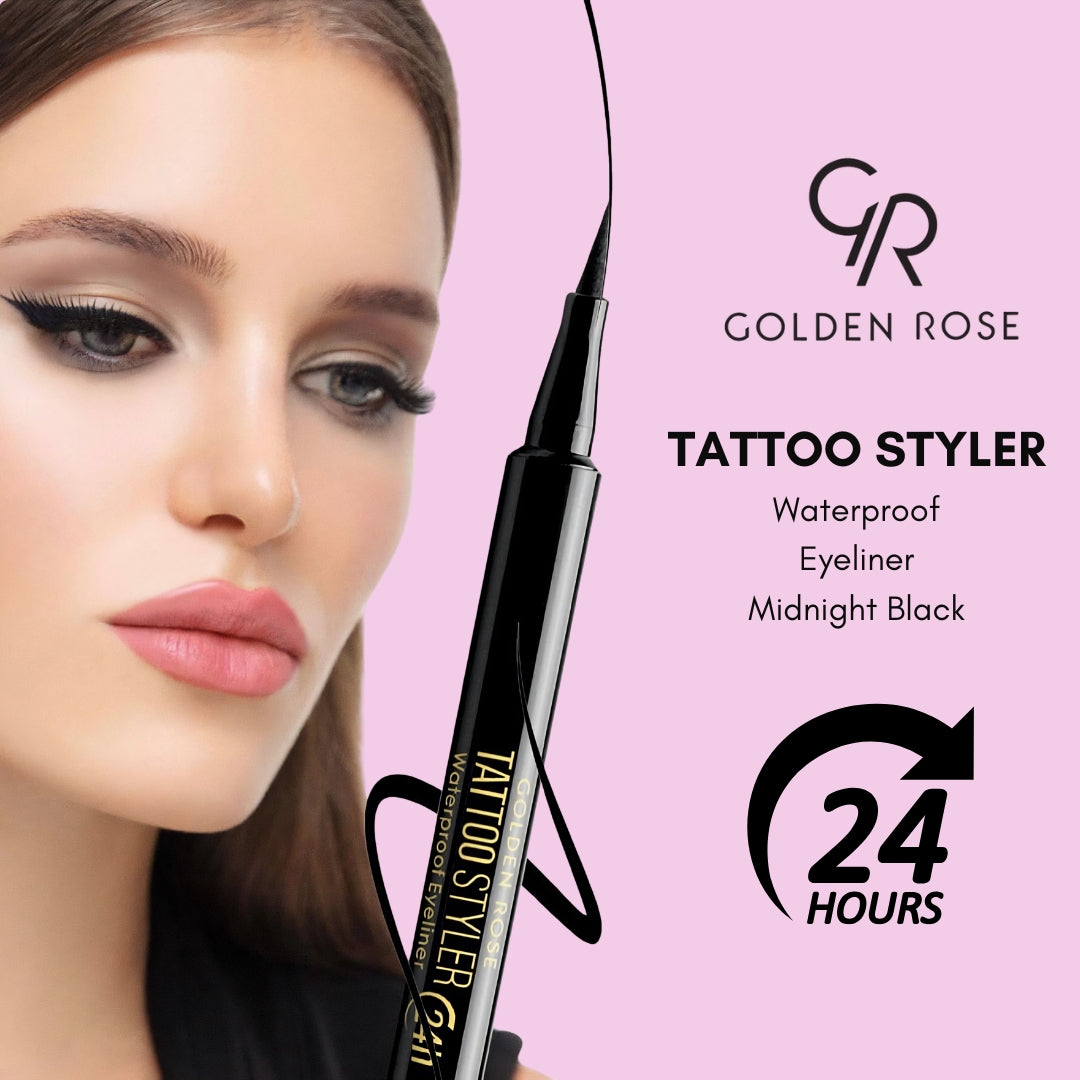 GOLDEN ROSE EYELINER TATTOO STYLER MIDNIGHT BLACK