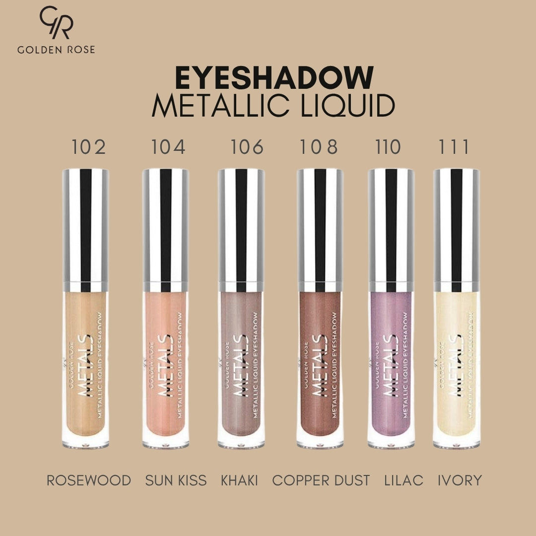GOLDEN ROSE EYESHADOW METALLIC LIQUID