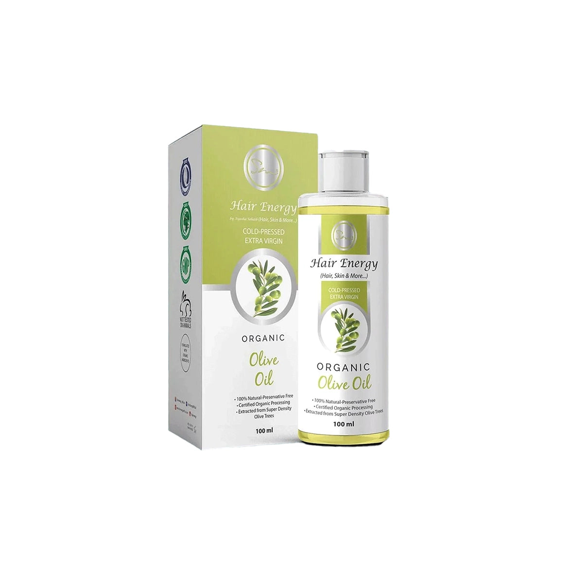 HAIR ENERGY COLD PRESSED EXTRA VIRGIN OLIVE OIL 100ML