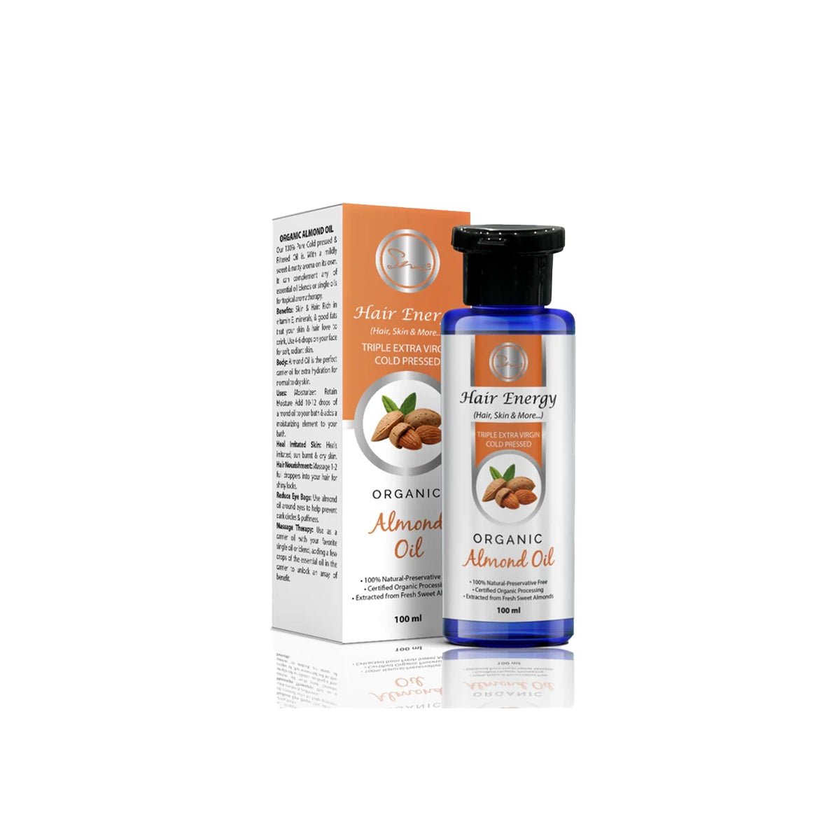 HAIR ENERGY ORGANIC ALMOND OIL 100ML