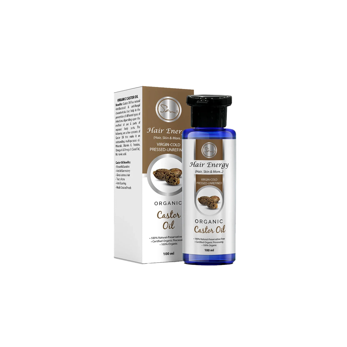 HAIR ENERGY ORGANIC CASTOR OIL 100ML