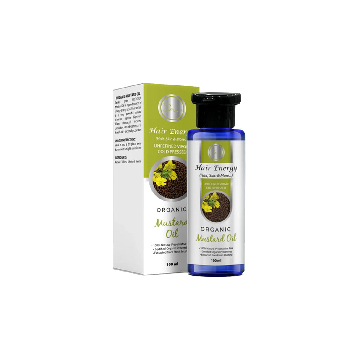 HAIR ENERGY ORGANIC MUSTARD OIL 100ML