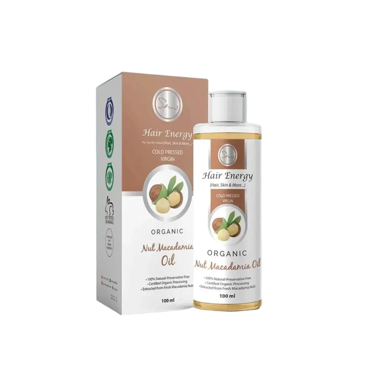 HAIR ENERGY ORGANIC OIL 100ML NUTMEG
