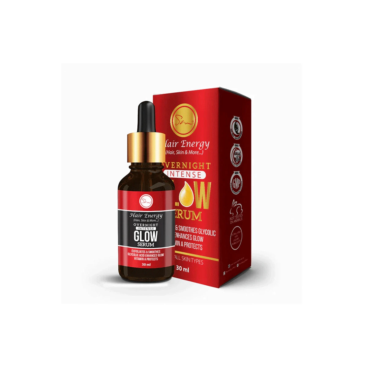 HAIR ENERGY OVERNIGHT INTENSE GLOW SERUM 30ML