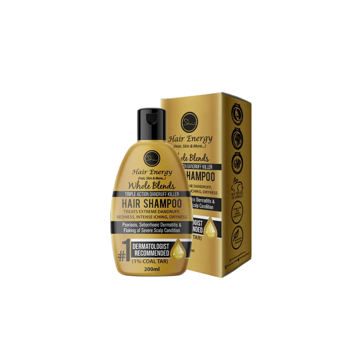 HAIR ENERGY SHAMPOO 200ML TRIPLE ACTION DANDRUFF KILLER