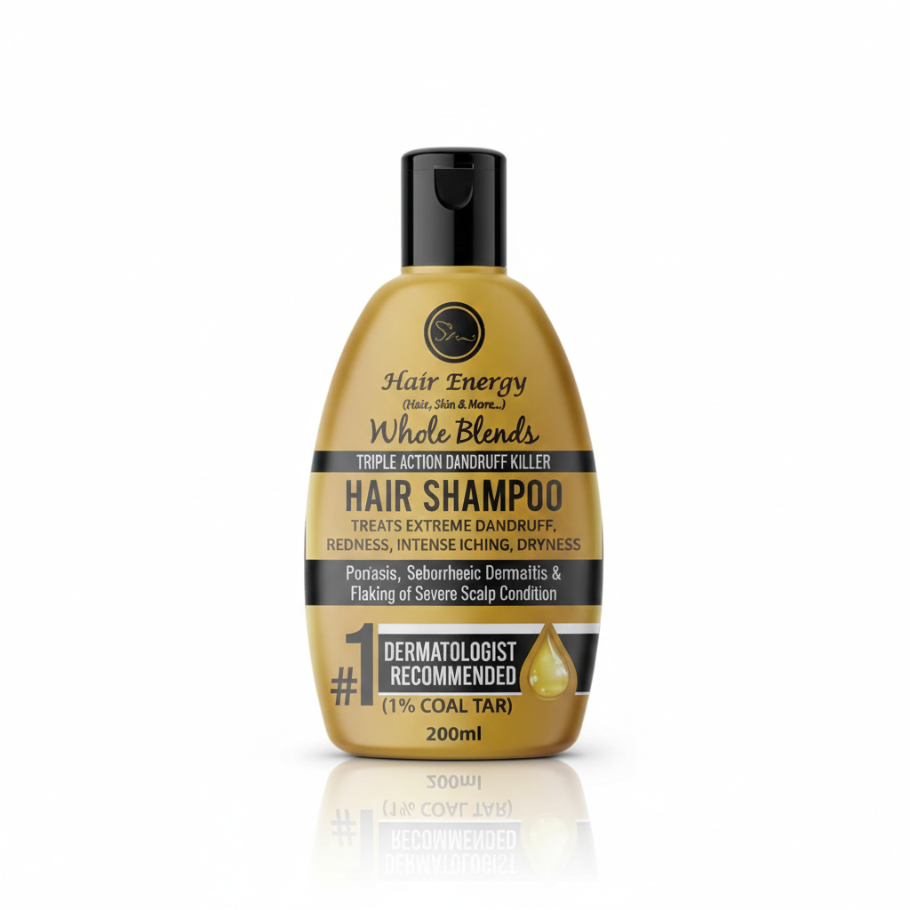 HAIR ENERGY SHAMPOO 200ML TRIPLE ACTION DANDRUFF KILLER
