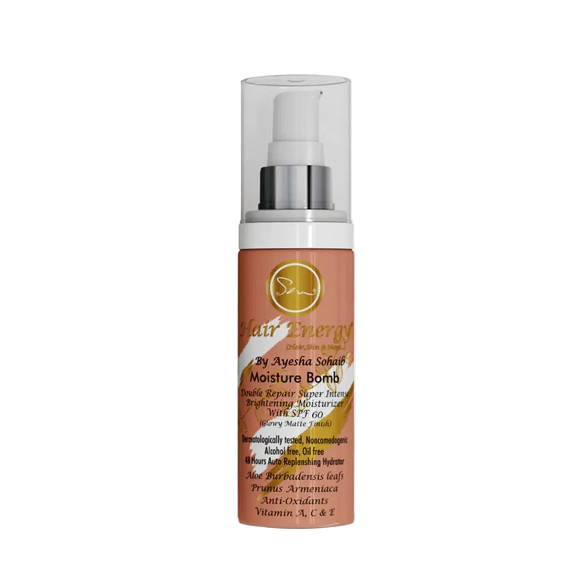 HAIR ENERGY BRIGHTENING MOISTURISER SPF 60 MOISTURE BOMB