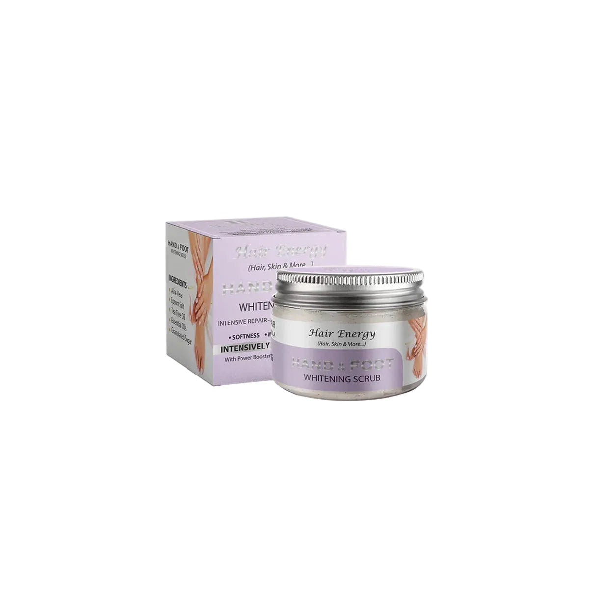 HAIR ENERGY HAND & FOOT WHITENING SCRUB 50G