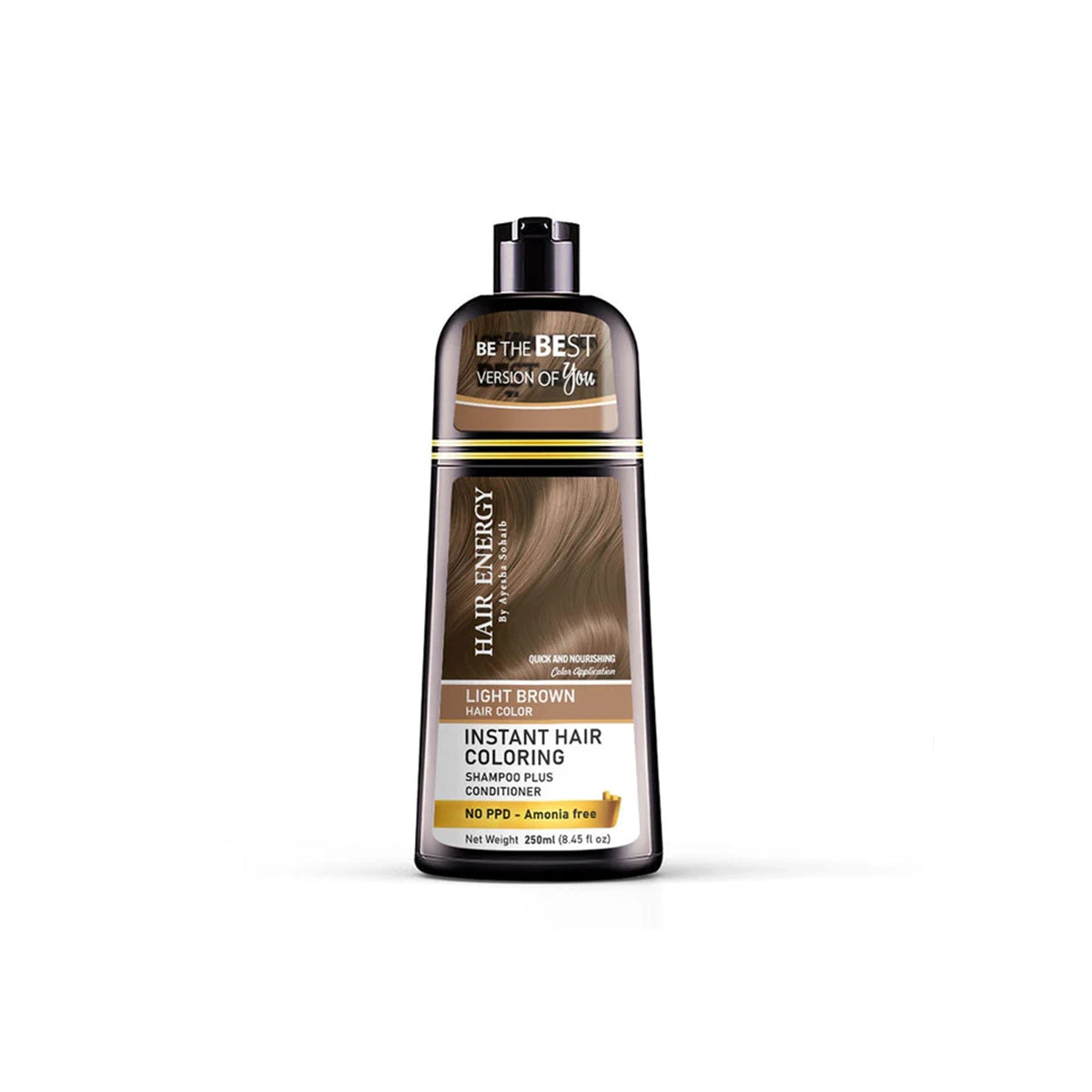HAIR ENERGY INSTANT COLORING SHAMPOO 250ML LIGHT BROWN