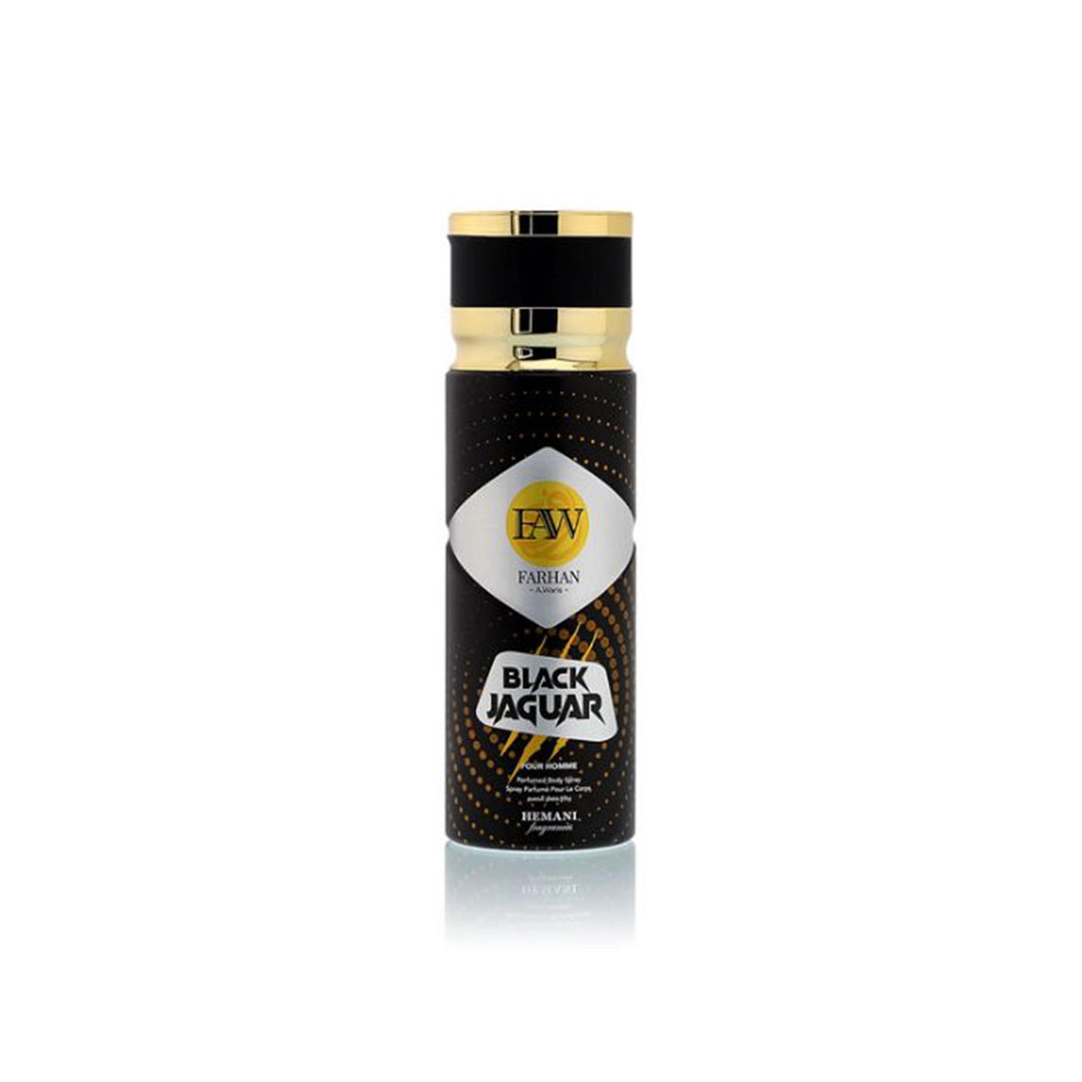 HEMANI FAW BLACK JAGUAR BODY SPRAY 200ML