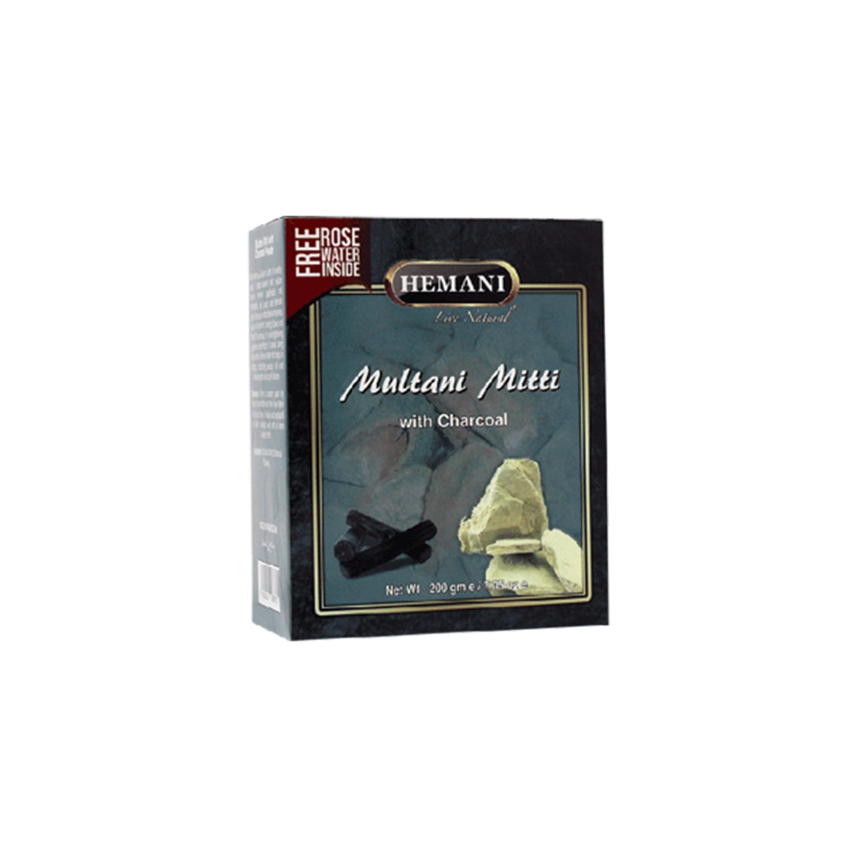 HEMANI MULTANI MITTI 200GM WITH CHARCOAL