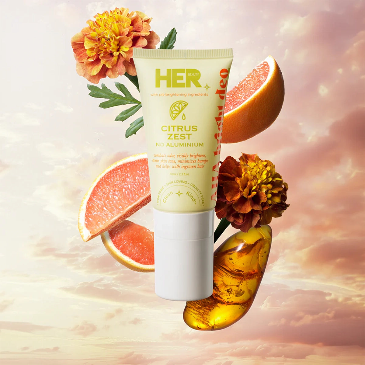 HER BEAUTY CITRUS ZEST BRIGHT DEO 70ML