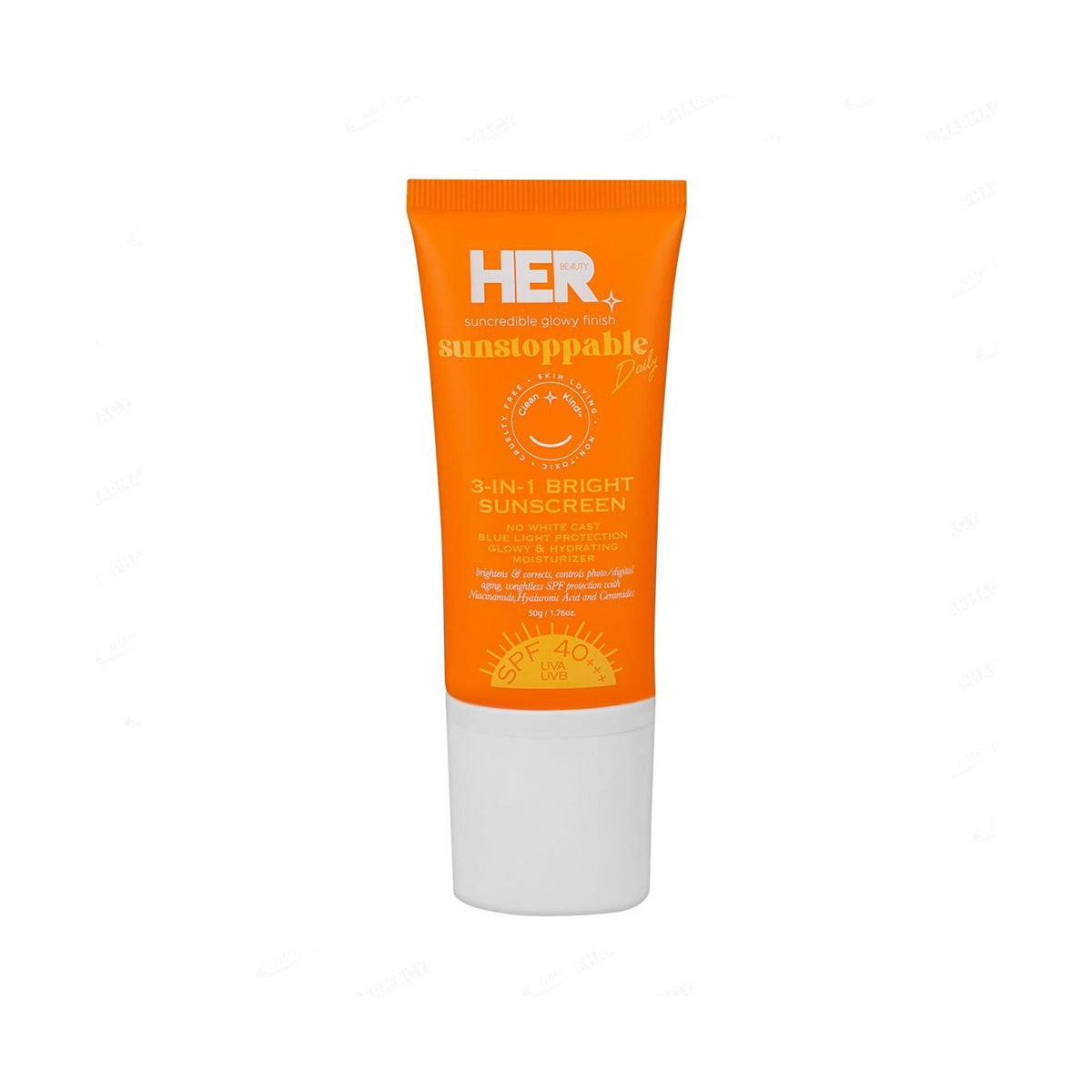 HER BEAUTY SUNSTOPPABLE 3IN1 BIRGHT SUNSCREEN SPF 40 50G