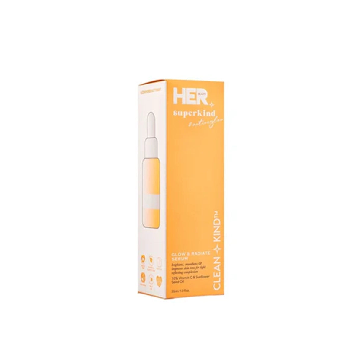 HER BEAUTY SUPER KIND GLOW & RADIATE SERUM 30ML