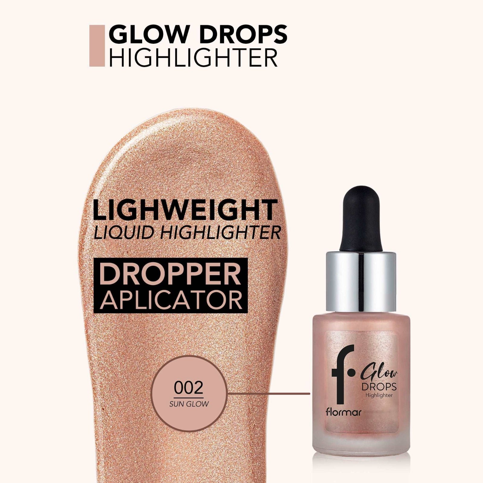FLORMAR HIGHLIGHTER GLOW DROPS 02