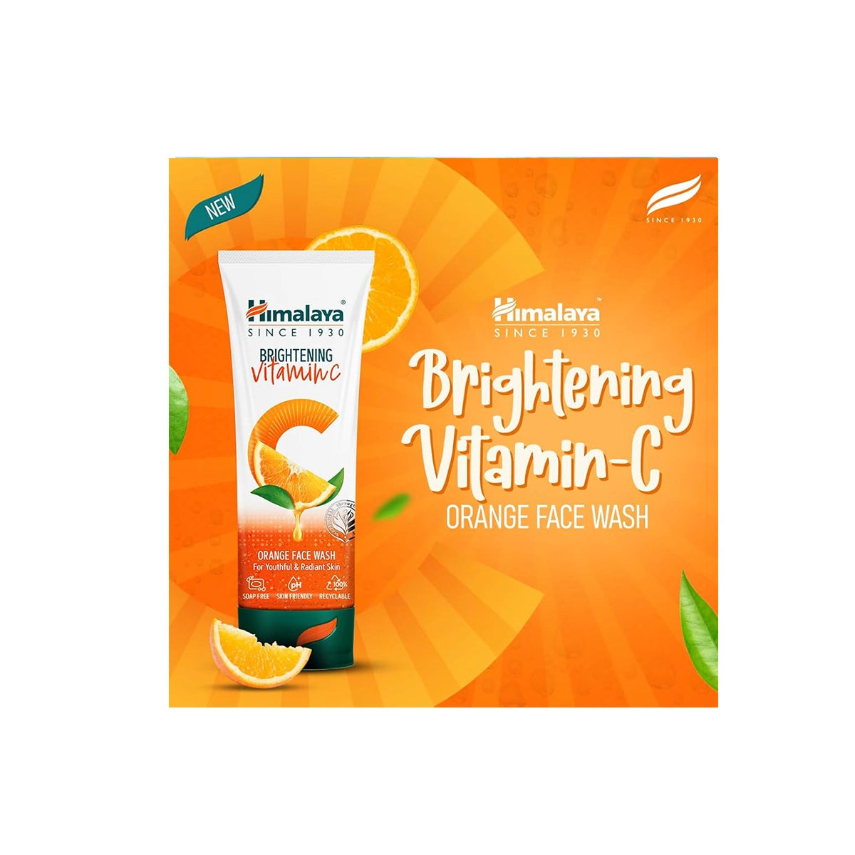 HIMALAYA BRIGHTENING VITAMIN C FACE WASH 150ML