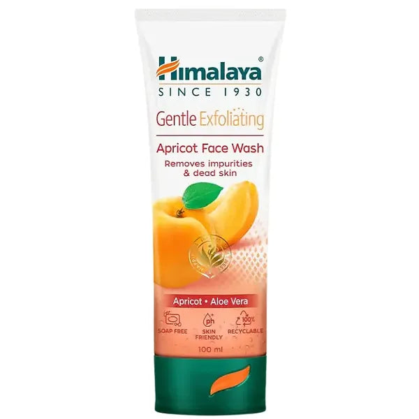 HIMALAYA FACE WASH 100ML APRICOT GENTLE EXFOLIATING