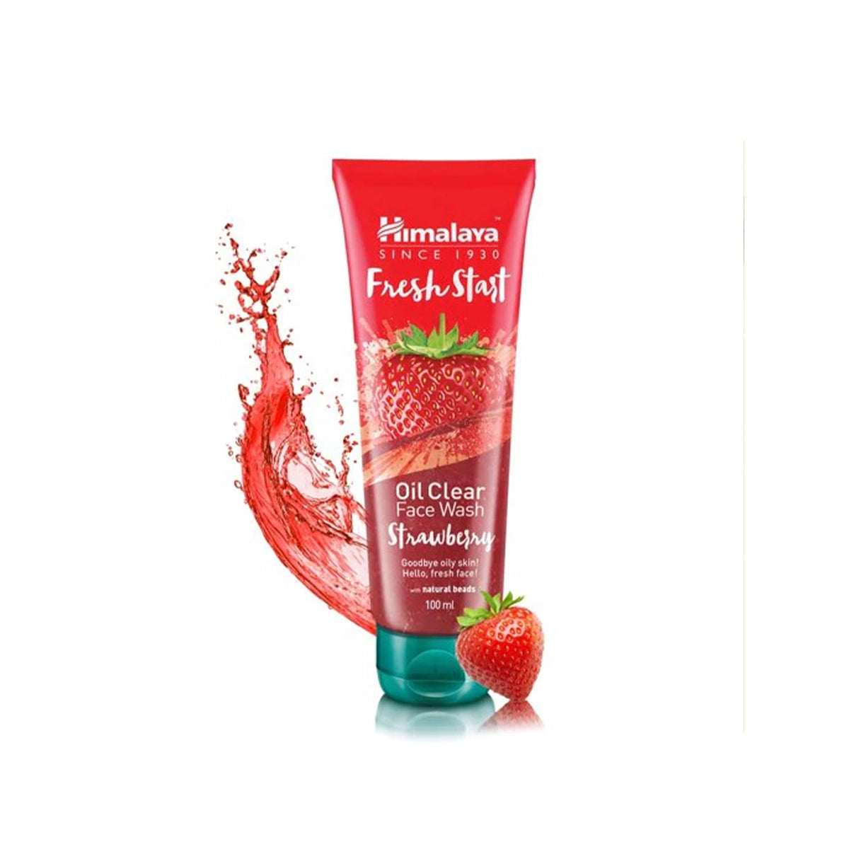 HIMALAYA FACE WASH 100ML FRESH START OIL CLEAR STRAWBERRY.