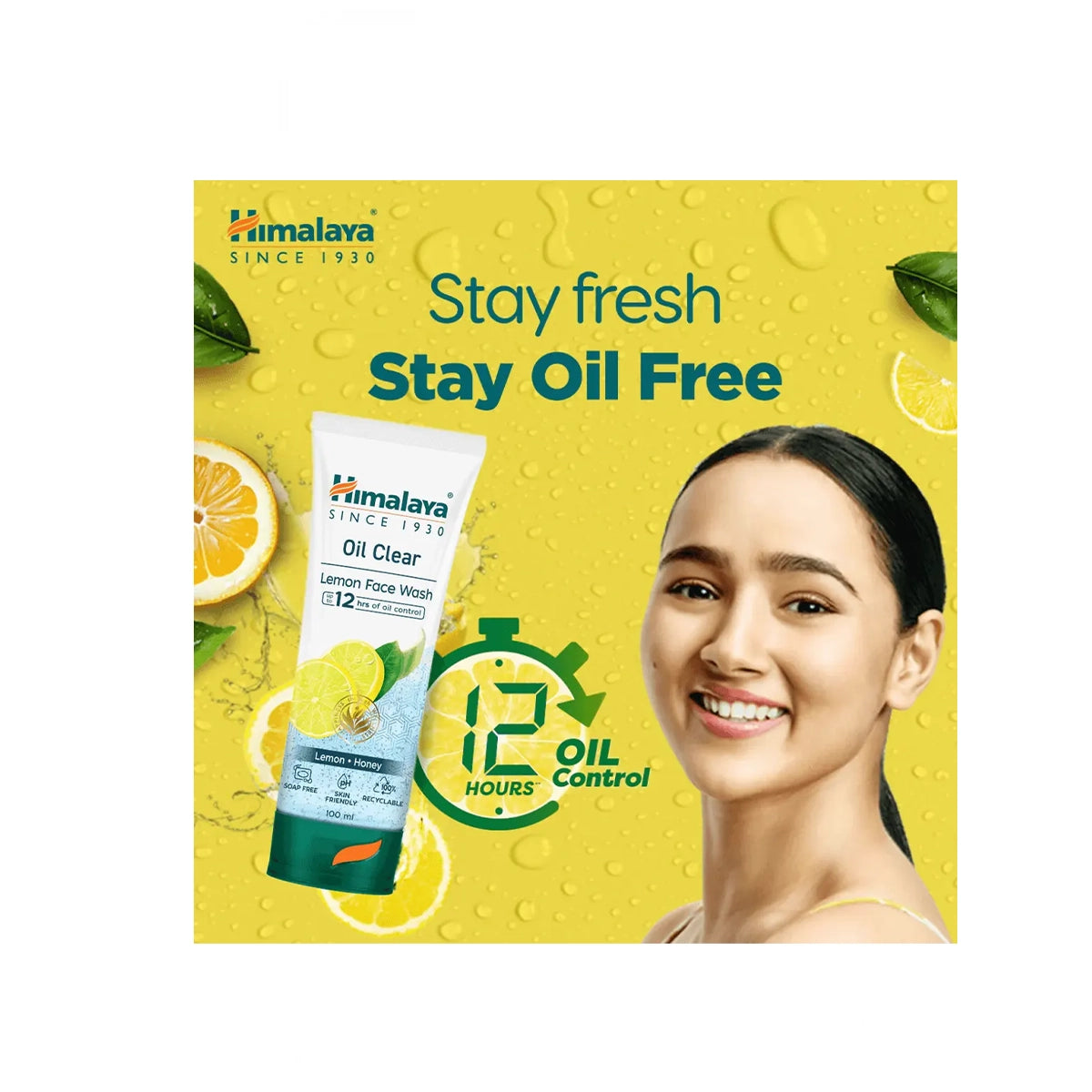 HIMALAYA FACE WASH 100ML LEMON OIL CONTROL..
