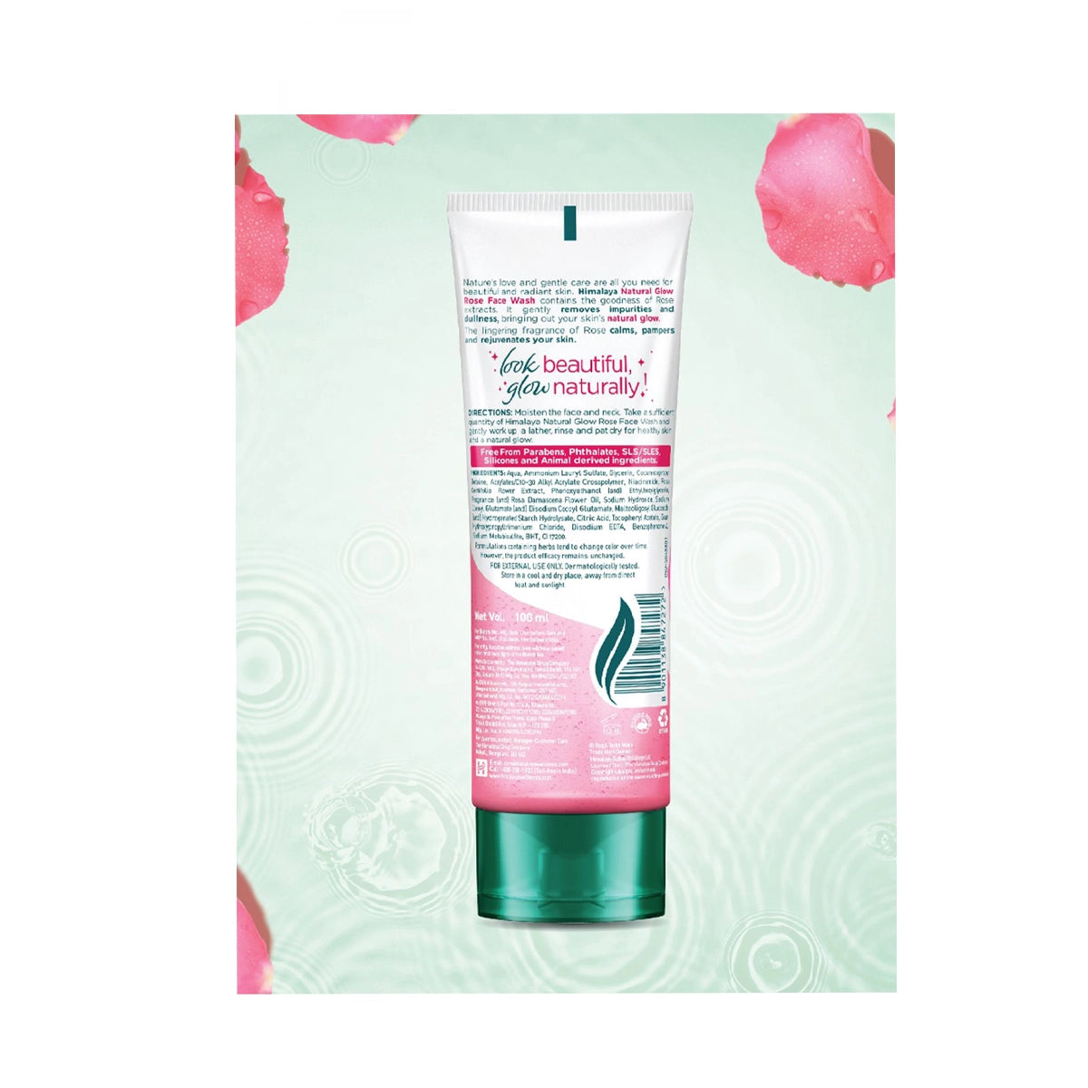 HIMALAYA FACE WASH 100ML ROSE NATURAL GLOW