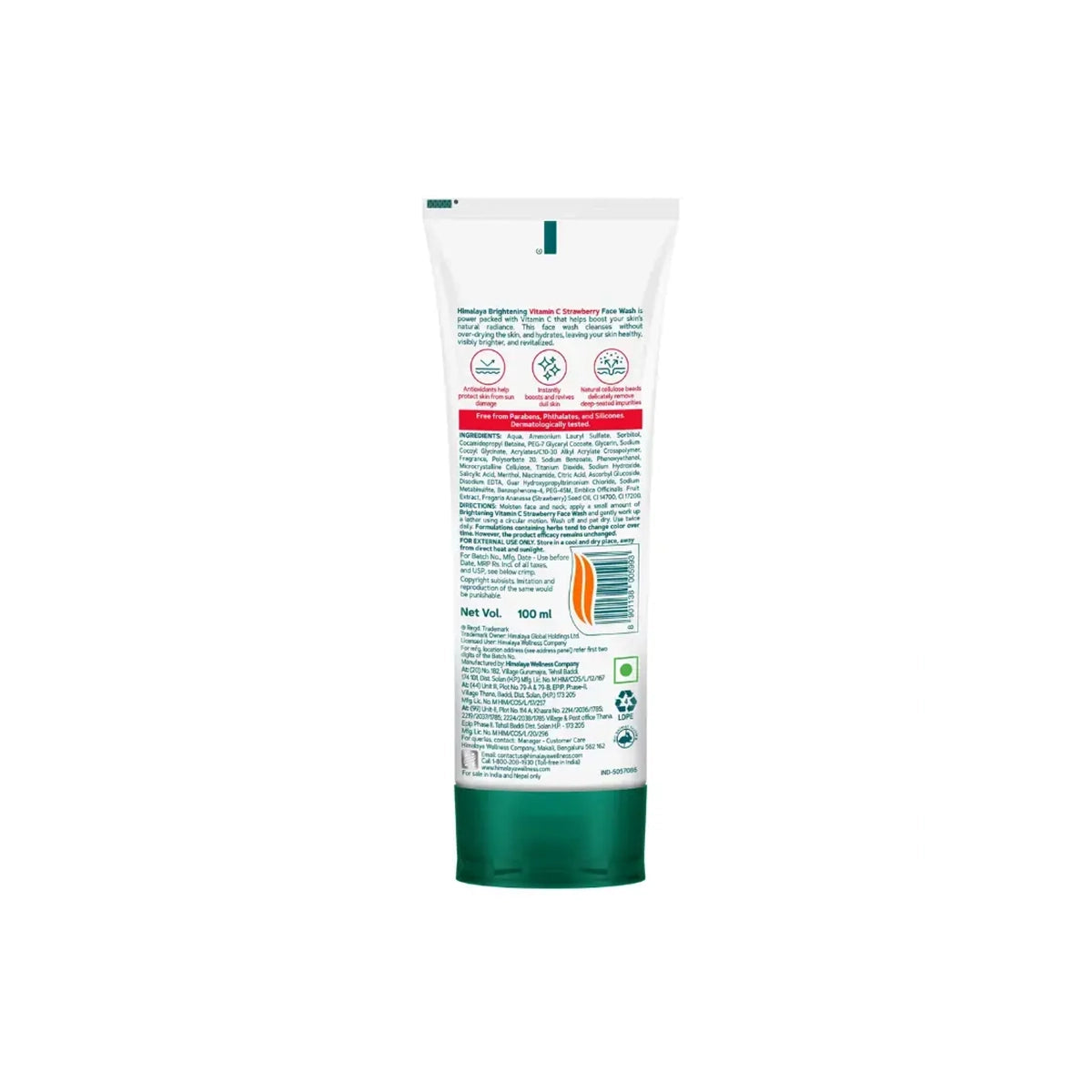 HIMALAYA FACE WASH 100ML VITAMIN C