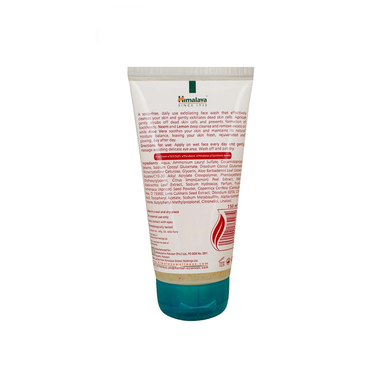HIMALAYA FACE WASH 150ML APRICOT GENTLE EXFOLIATING