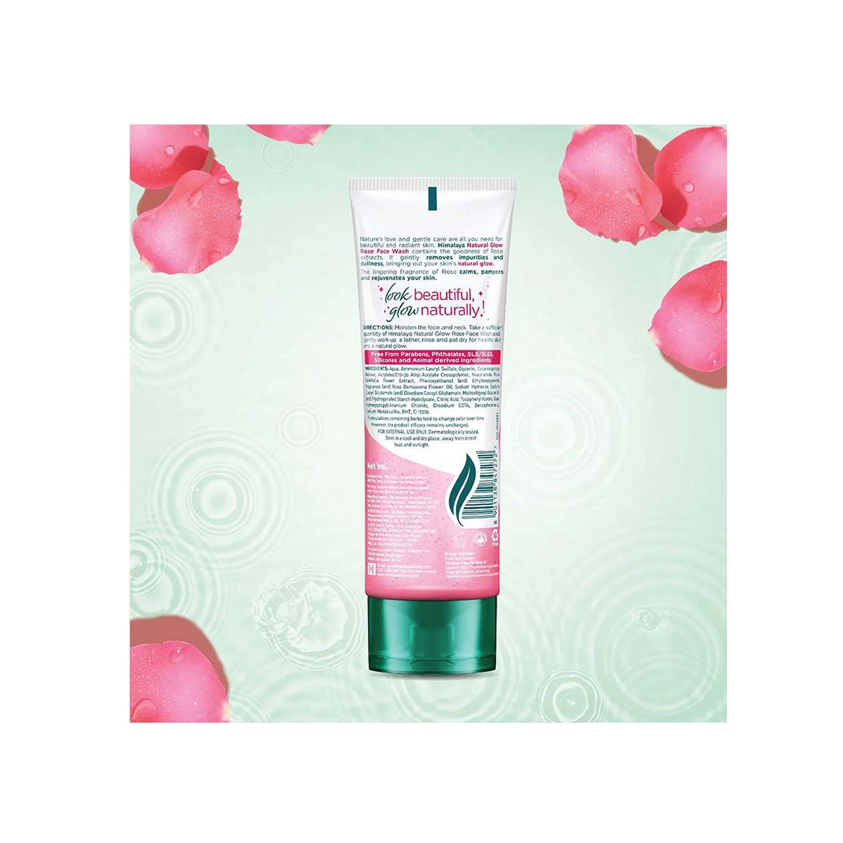 HIMALAYA FACE WASH 50ML ROSE NATURAL GLOW