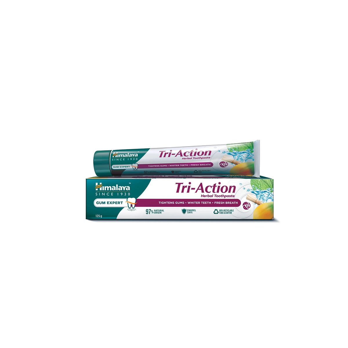 HIMALAYA TOOTH PASTE 125GM TRIPLE ACTION HERBAL