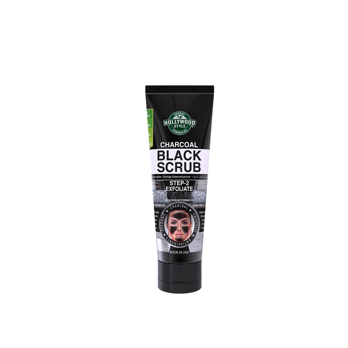 HOLLYWOOD 100ML BLACK CARBON SCRUB