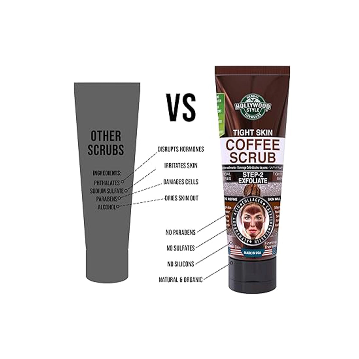 HOLLYWOOD 100ML COFFEE ELASTIN PEEL OFF MASK