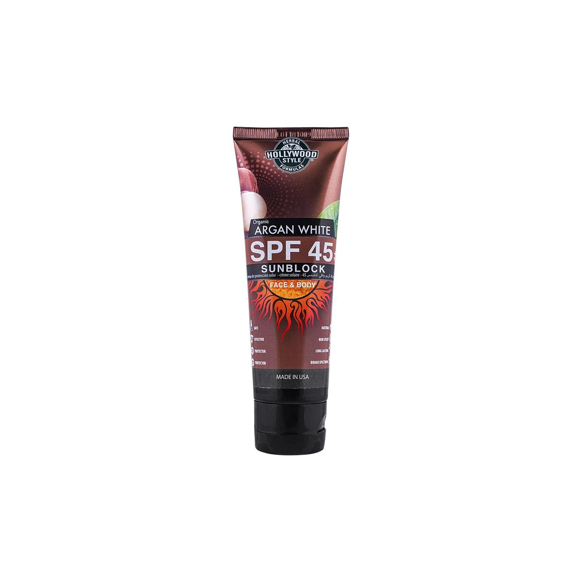 HOLLYWOOD 100ML S BLOCK ARGAN WHITE SPF45