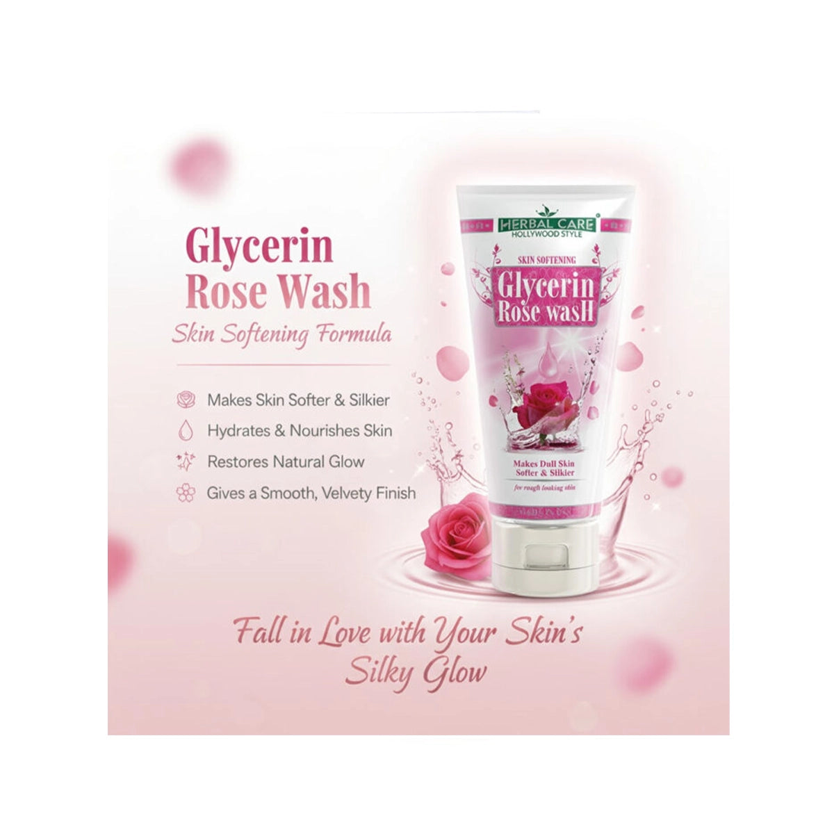 HOLLYWOOD 150ML GLYCERIN ROSE WASH
