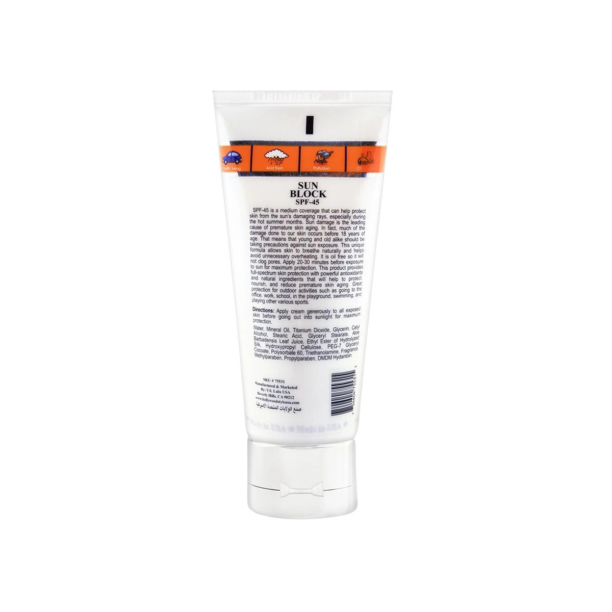 HOLLYWOOD 150ML SUNBLOCK SPF45