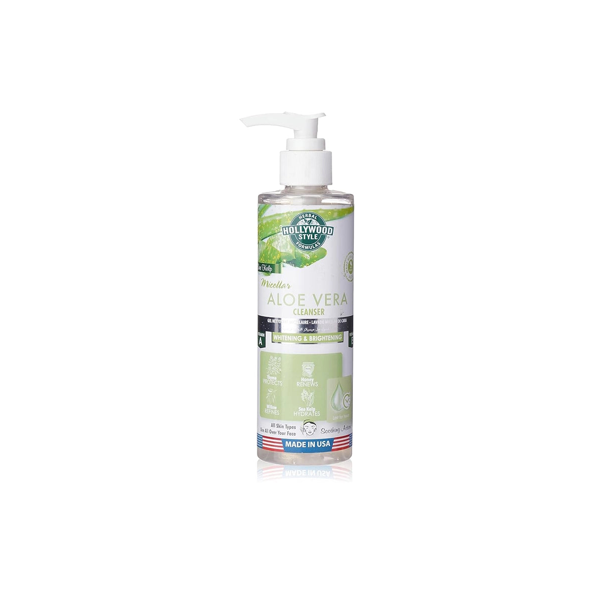 HOLLYWOOD 236ML CLEANSER ALOE VERA WHITENING AND BRIGHTENING